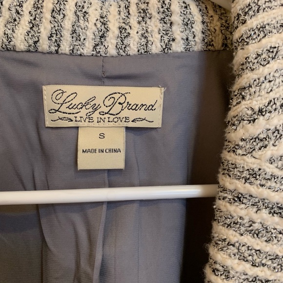 Lucky Brand Cotton Striped Blazer Size S - Picture 2 of 5